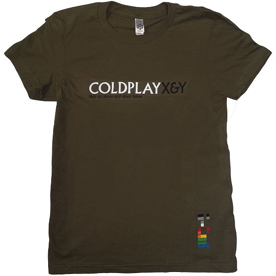 Cover for Coldplay · Coldplay Ladies T-Shirt: X &amp; Y High Up Above (Ex-Tour) (T-shirt) [size S] [Green - Ladies edition]