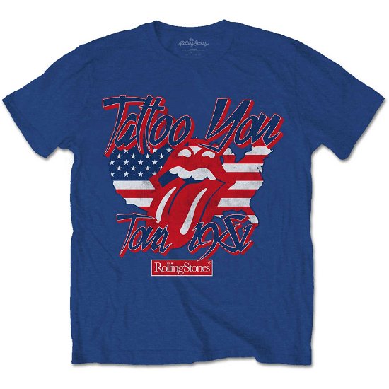 The Rolling Stones Unisex T-Shirt: Tattoo You Americana - The Rolling Stones - Koopwaar -  - 5056561045825 - 