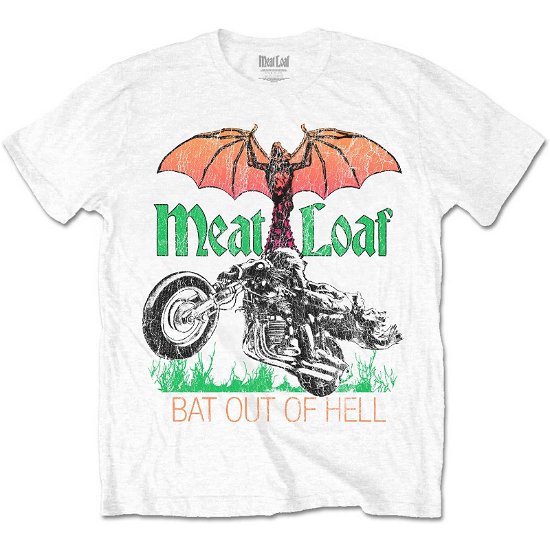 Meat Loaf Unisex T-Shirt: Bat Out Of Hell - Meat Loaf - Koopwaar -  - 5056561061825 - 