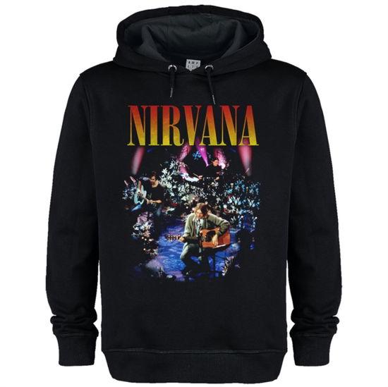 Cover for Nirvana · Nirvana Live In New York Amplified Vintage Black Medium Hoodie Sweatshirt (T-shirt) (2024)