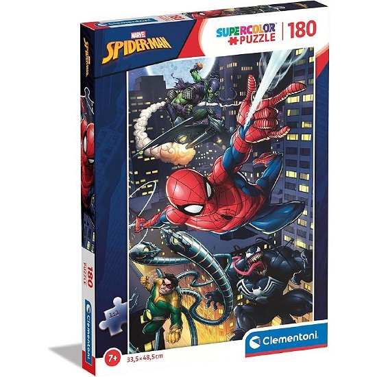 Cover for Clementoni · Puslespil Marvel Spiderman, Super, 180 brikker (Puslespill) (2023)