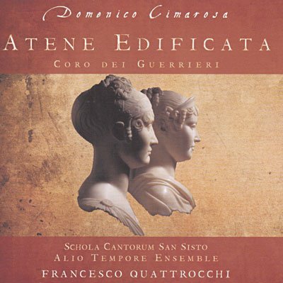 Cover for Cimarosa / Hisku / Bassano / Quattrocchi · Atene Edificata Cantata a Quattro Voci (CD) (2008)