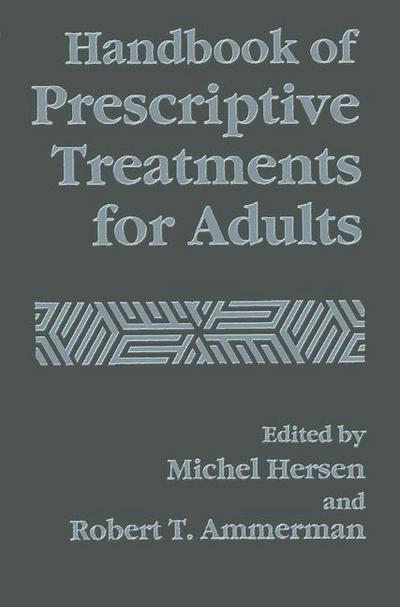 Cover for Michel Hersen · Handbook of Prescriptive Treatments for Adults (Gebundenes Buch) [1994 edition] (1994)