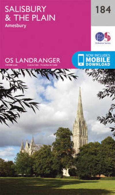 Cover for Ordnance Survey · Salisbury &amp; the Plain, Amesbury - OS Landranger Map (Landkart) [February 2016 edition] (2016)