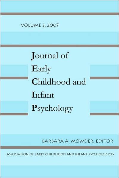 Cover for Barbara a Mowder · Journal of Early Childhood Vol 3 (Paperback Book) (2007)