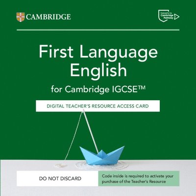 Cambridge IGCSE™ First Language English Digital Teacher's Resource Access Card - Cambridge International IGCSE - Patrick Creamer - Andere - Cambridge University Press - 9781009528825 - 30. April 2025