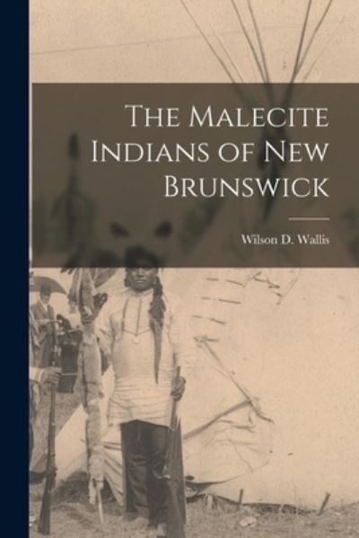 Cover for Wilson D 1886-1970 Wallis · The Malecite Indians of New Brunswick (Paperback Book) (2021)