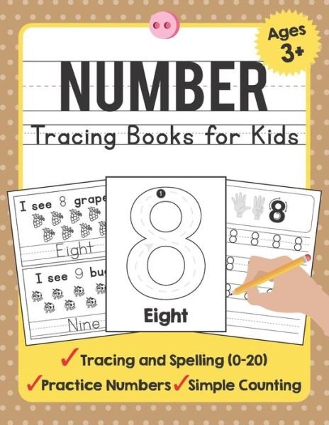 Cover for Tuebaah · Number Tracing Books for Kids Ages 3-5 (Paperback Bog) (2019)