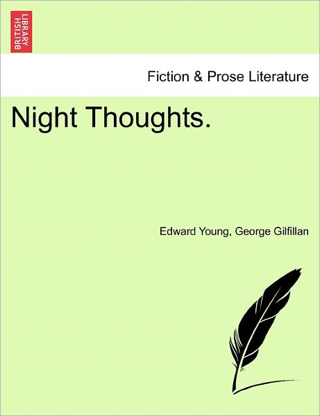 Cover for Edward Young · Night Thoughts. (Pocketbok) (2011)