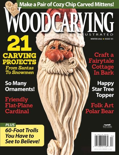 Cover for Editors of Woodcarving Illustrated · Woodcarving Illustrated Issue 101 Winter 2022 (Book) (2022)