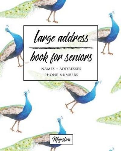 Cover for Majestica · Large Address Book for Seniors (Pocketbok) (2017)