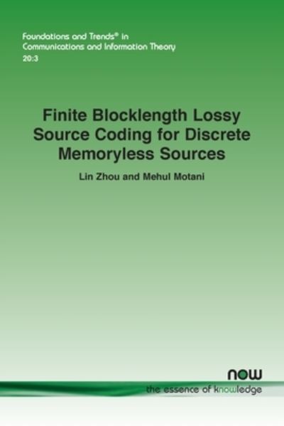 Cover for Lin Zhou · Finite Blocklength Lossy Source Coding for Discrete Memoryless Sources (Book) (2023)