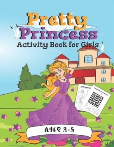 Cover for Pink Crayon Coloring · Pretty Princess Activity Book for Girls (Paperback Bog) (2019)