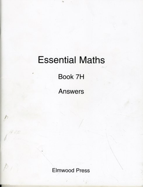 Cover for David Rayner · Essential Maths 7H Answers - Essential Maths (Pocketbok) (2008)