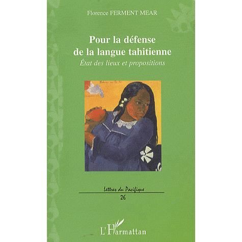 Cover for Florence Ferment Mear · Pour la défense de la langue tahitienne (Paperback Book) (2021)