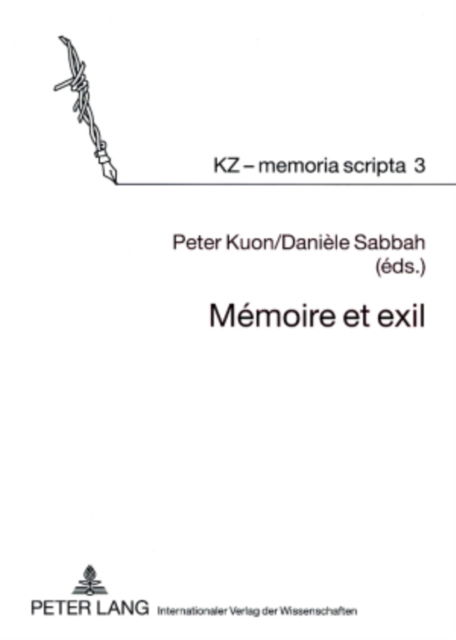 Cover for Memoire et exil (Paperback Book) (2007)