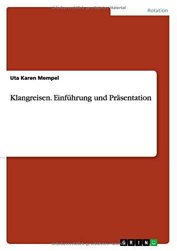 Cover for Uta Karen Mempel · Klangreisen. Einfuhrung Und Prasentation (Taschenbuch) [German edition] (2014)