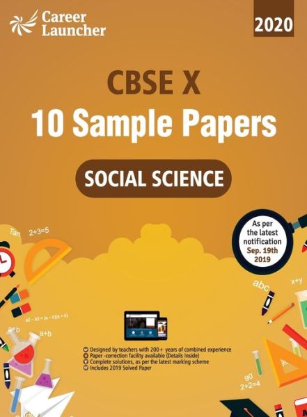 Cover for Career Launcher · Cbse 2020 Class X 10 Sample Papers Social Science (Paperback Book) (2019)