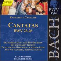 Sacred Cantatas Bwv 23-26 - Bach / Gachinger Kantorei / Rilling - Musik - HAE - 0040888200826 - 13. juli 1999