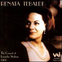 Cover for Renata Tebaldi · 1966 Lewisohn Stadium Concert (CD) (1998)