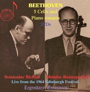 Cover for Rostropowitsch / richter · Sämtliche Cellosonaten (GA) (CD) (2012)