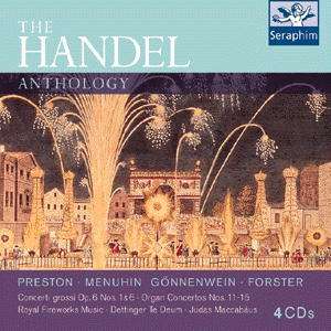 Cover for Preston, Menhuhin, Gonnenwein, Forster · Handel Antology: Concerti Grossi, Organ Concertos (CD) (2000)