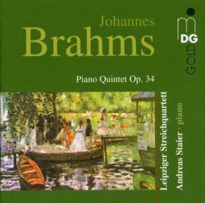 Brahms / Piano Quintet Op 34 - Leipzig String Quartet / Staier - Musik - MDG - 0760623121826 - 11 oktober 2004