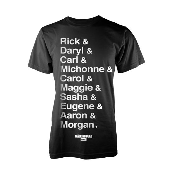 Walking Dead (The): Names (T-Shirt Unisex Tg. M) - The Walking Dead - Andet - PHM - 0803343157826 - 15. maj 2017