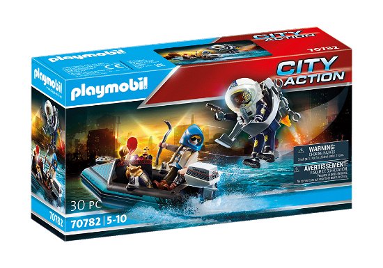 Cover for Playmobil · Playmobil 70782 Politiejetpack Arrestatie van de Kunstdief (Toys)