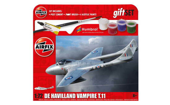 Cover for Airfix · Airfix - 1:72 Hanging Gift Set De Havilland Vampire T.11 (Legetøj)