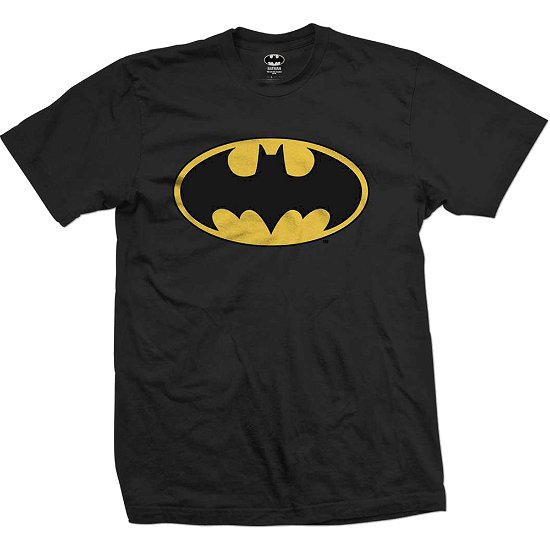 Cover for DC Comics · DC Comics Unisex Tee: Batman Logo (CLOTHES) [size S] [Black - Unisex edition]