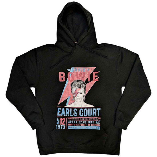 Cover for David Bowie · David Bowie Unisex Pullover Hoodie: Earls Court '73 (Black) (Hoodie) [size S] (2023)