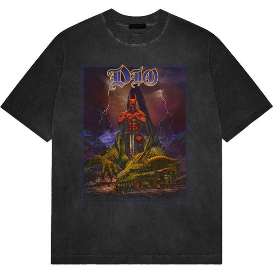 Cover for Dio · Dio Unisex Stone Wash T-Shirt: Killing The Dragon (T-shirt) [size S] (2024)