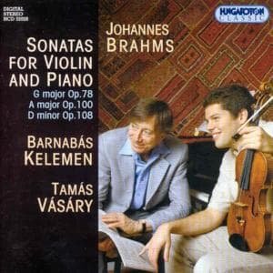 Sonatas for Violin & Piano - J. Brahms - Musik - HUNGAROTON - 5991813202826 - 9. september 2003