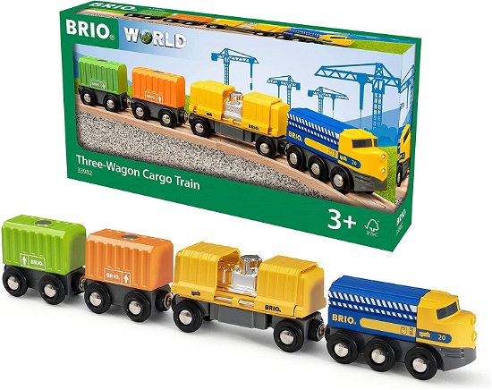 Cover for Brio · Abrio - Three-Wagon Cargo Traina (33982) (Legetøj)