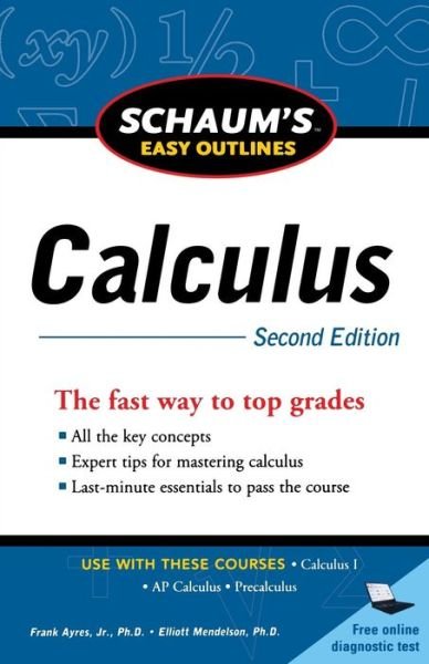 Cover for Elliott Mendelson · Schaum's Easy Outline of Calculus, Second Edition (Paperback Book) (2010)