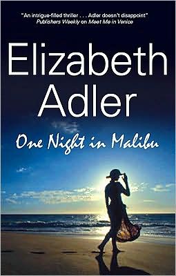 Cover for Elizabeth Adler · One Night in Malibu (Hardcover bog) [Large type / large print edition] (2009)