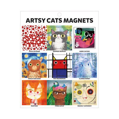 Cover for Angie Rozelaar Mudpuppy · Artsy Cats Magnets (MERCH) (2020)
