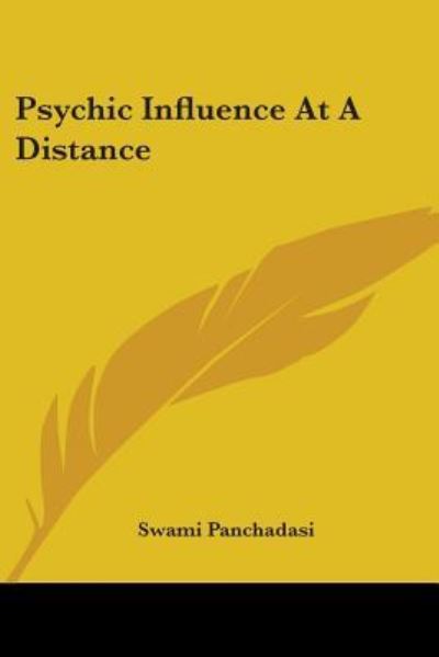 Cover for Swami Panchadasi · Psychic Influence at a Distance (Paperback Book) (2005)