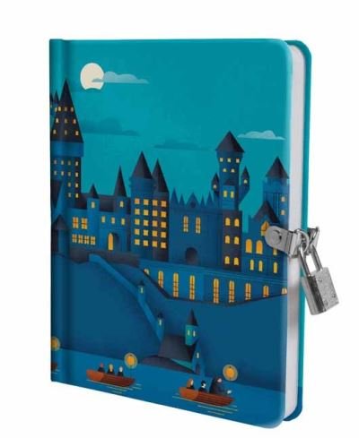 Cover for Insight Editions · Harry Potter: Hogwarts Castle at Night Lock and Key Diary - Lock and Key (Bog) (2021)