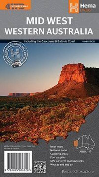 Cover for Hema Maps · Hema Maps: Western Australia: Mid west : Including the Gascoyne &amp; Batavia Coast (Hardcover Book) (2014)