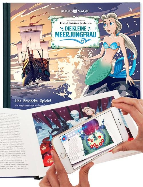 Die kleine Meerjungfrau - ein magisches Augmented Reality Buch - Hans Christian Andersen - Bücher - Books & Magic - 9788799878826 - 11. November 2016