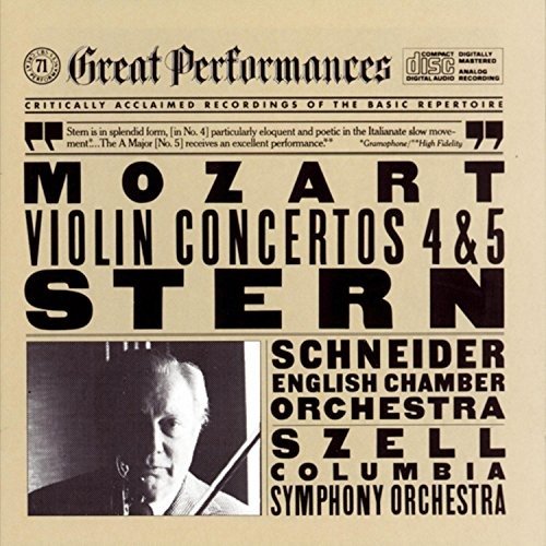 Cover for Mozart / Stern / Szell / Eco · Violin Concerti 4 &amp; 5 (CD) (1989)