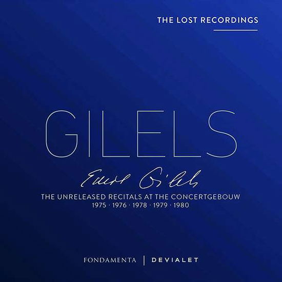 Cover for Emil Gilels · Unreleased Recitals at the Concertgebouw 1975-1980 (CD) (2018)