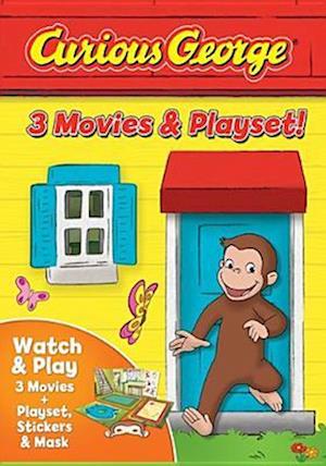 Cover for Curious George: 3-movies &amp; Playset (DVD) (2017)