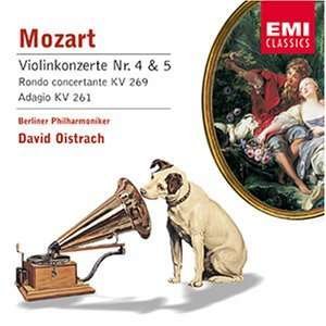 Cover for Oistrakh David · Wolfgang Amadeus Mozart - Violin Concertos Nos 4 &amp; 5 (CD)