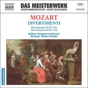 MOZART: Divertimenti - Müller-Brühl,Helmut / KKO - Music - Naxos - 0730099128827 - October 31, 2011