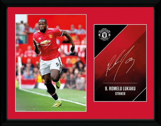 Manchester United: Lukaku 17/18 (Stampa In Cornice 30X40 Cm) - Manchester United - Merchandise - Gb Eye - 5028486392827 - 