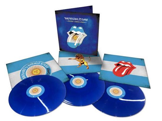 Cover for The Rolling Stones · Bridges to Buenos Aires (Blue Vinyl) (LP) [Coloured edition] (2019)