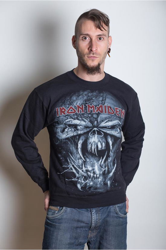 Iron Maiden Unisex Sweatshirt: Final Frontier Eddie - Iron Maiden - Koopwaar - Global - Apparel - 5055295394827 - 